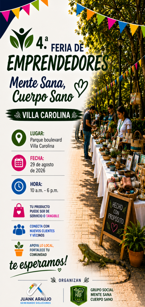 Cuarta Feria de Emprendedores “Mente Sana, Cuerpo Sano”